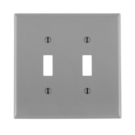 LEVITON Wallplates Mid Nyl 2G Tog-Gy PJ2-GY